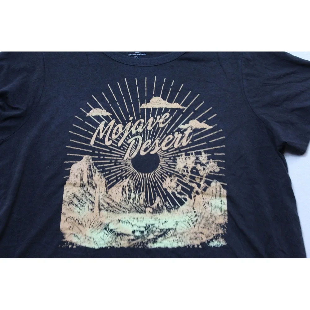 Zoe + Liv Graphic Tee Women Double Extra Large Black Excellent Mojave Desert